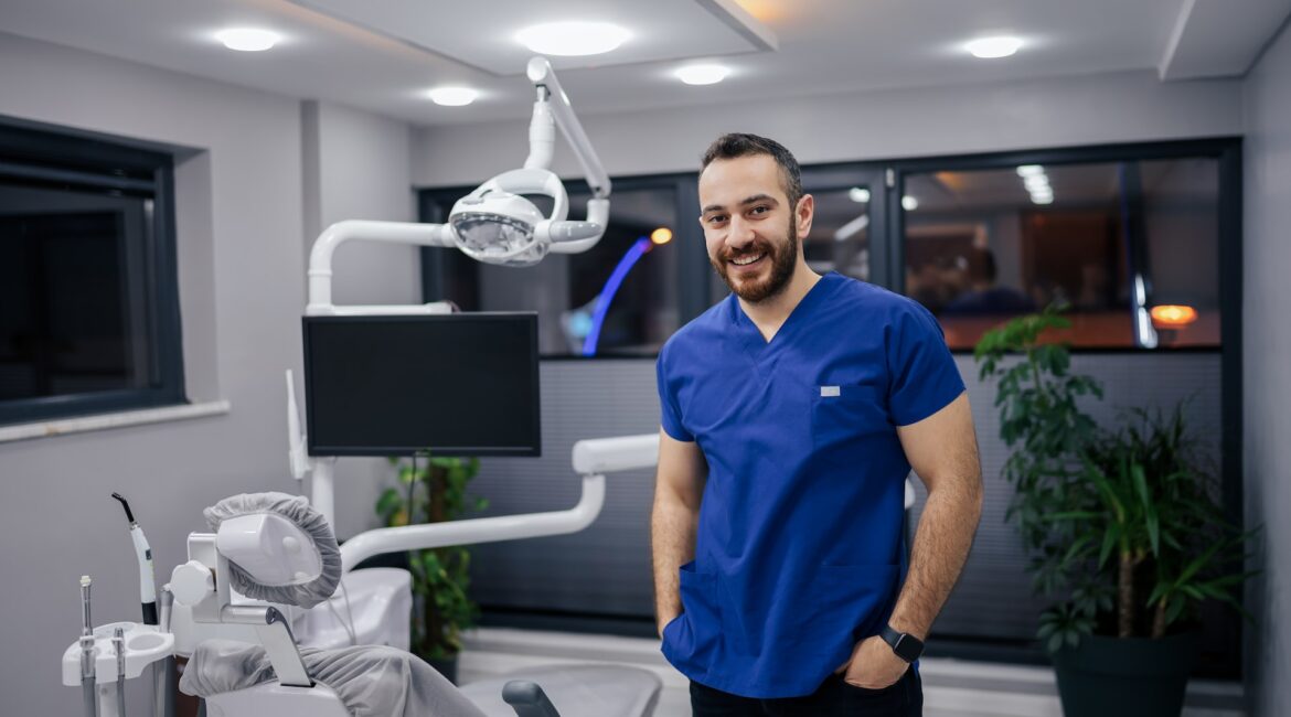 dentist at clinic
