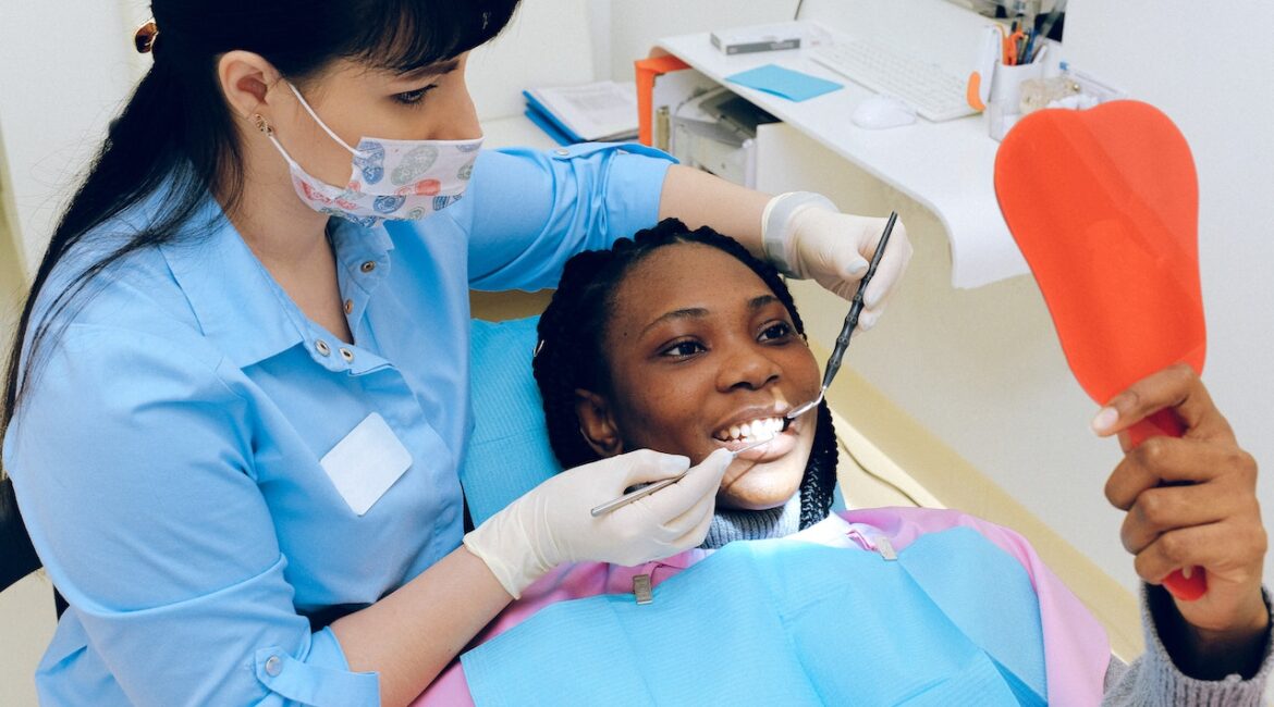 patient at the dentist