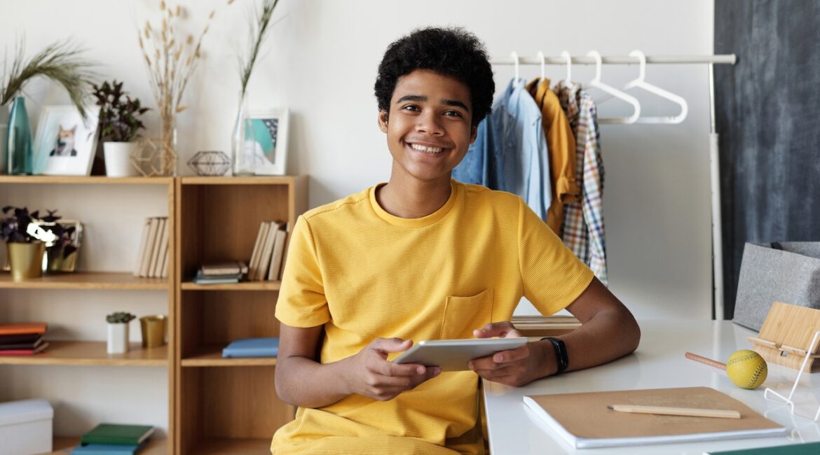 teen smiling