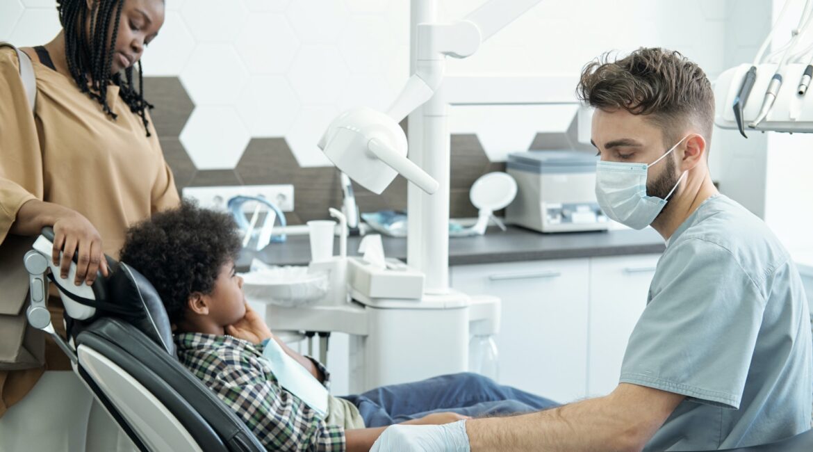kid at the dentist