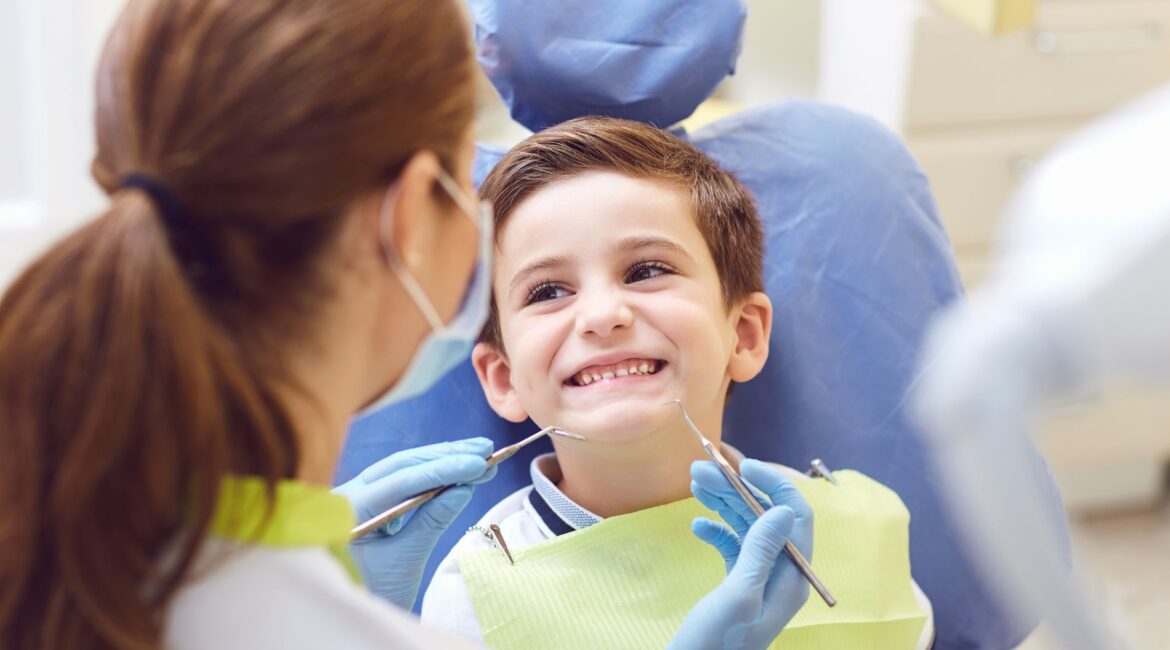 child with a dentist