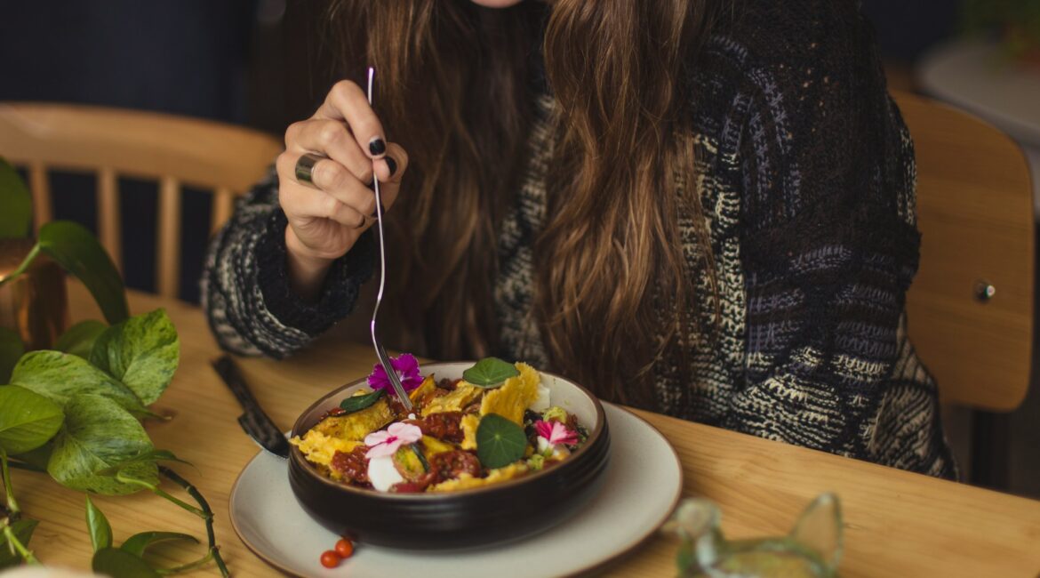 woman eating