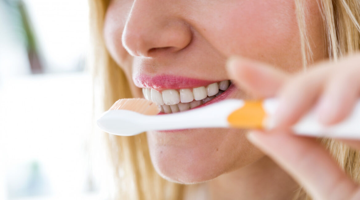 brushing teeth