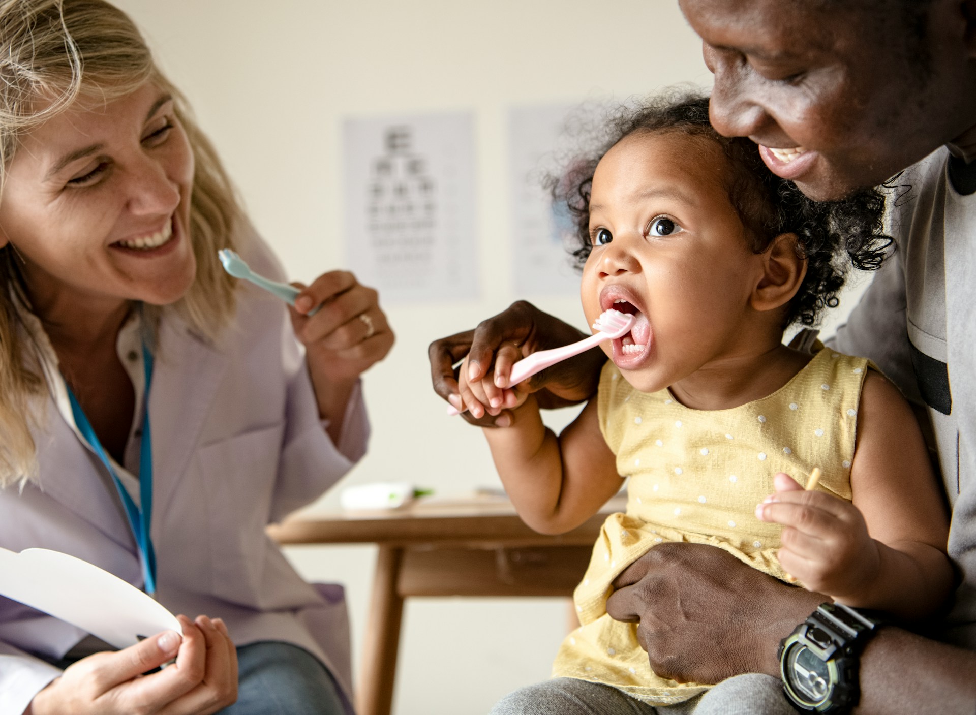 Dental patient receiving preventive care in Pickering